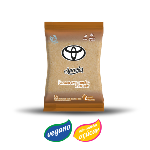 Sachê de Biscoito integral banana com canela 8,5g – Caixa com 300 Und.