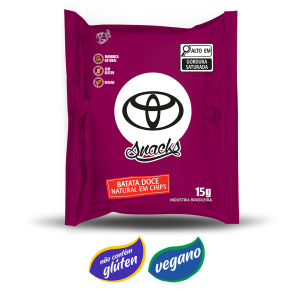 Sachê Chips Brasil batata doce natural 10g – Caixa com 100 Und.