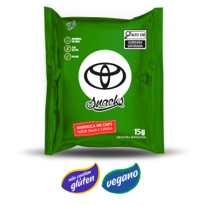 Sachê Chips Brasil de mandioca salsa e cebola 10g – Caixa com 100 Und.