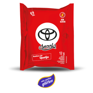 Sachê de Biscoito de Polvilho balões de queijo parmesão 12g – Caixa com 70 Und.